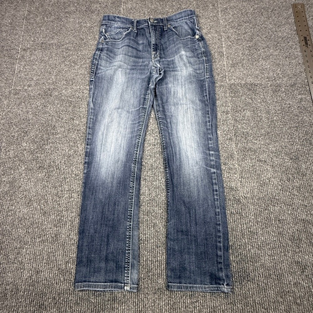 Rock & Republic Mens Straight Leg Blue Denim Jeans 34x34 Medium Wash